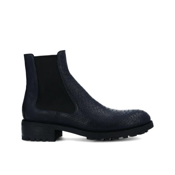 jean baptiste rautureau Axel Boot Chelsea en cuir velours marron foncé