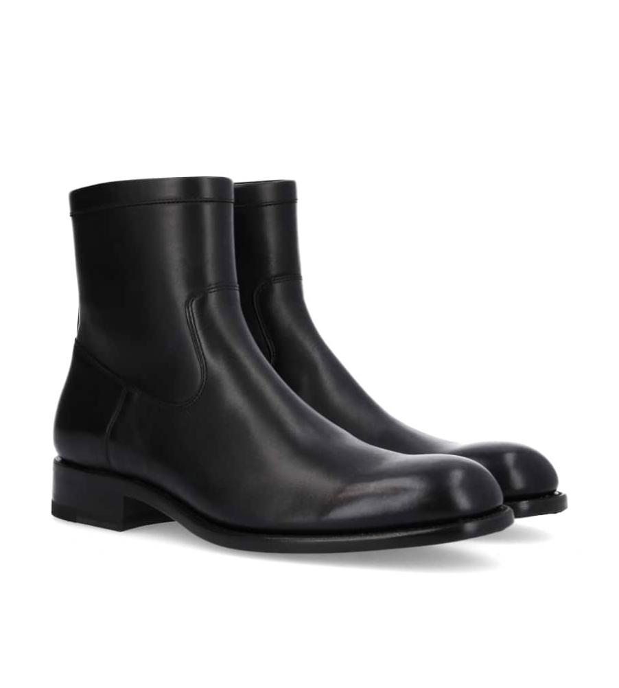 Jean Baptiste Rautureau Axel Boot En Cuir Lisse Noir