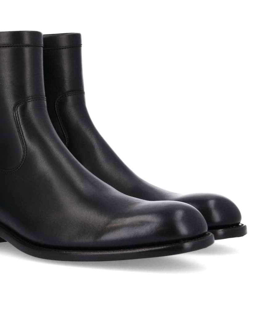 Jean Baptiste Rautureau Axel Boot En Cuir Lisse Noir