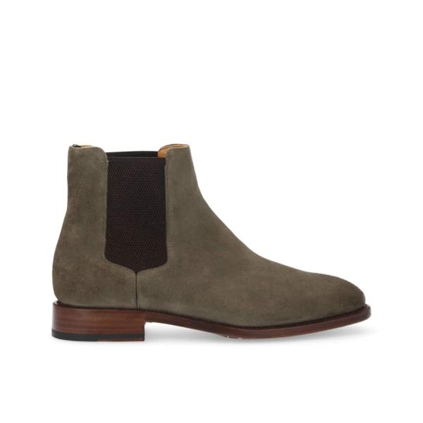 jean baptiste rautureau Hyrod Boot Chelsea en cuir grainé marron sur semelle crantée