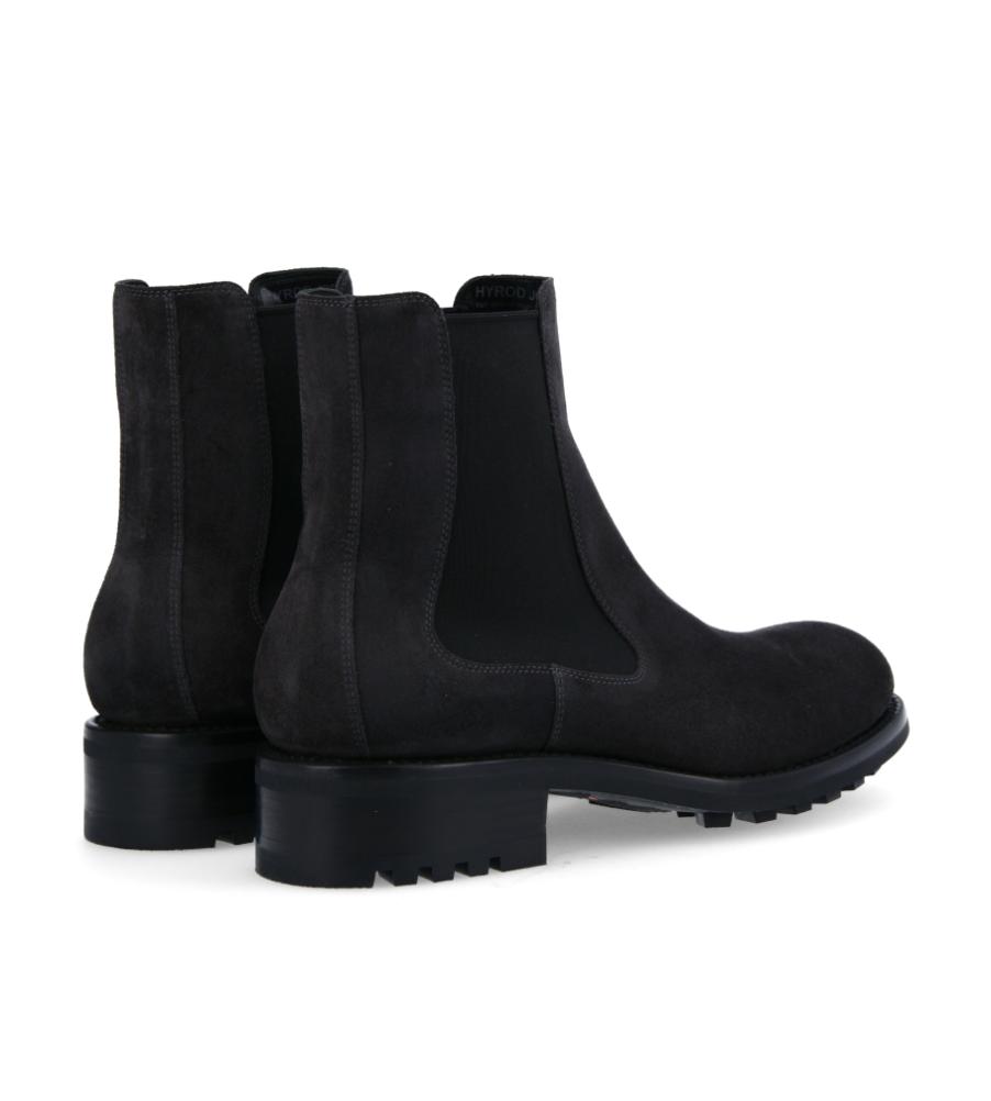 Jean Baptiste Rautureau Hyrod Boot Chelsea En Cuir Suède Gris Foncé