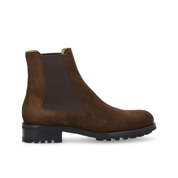 jean baptiste rautureau Hyrod Boot chelsea en cuir velours marron jean baptiste rautureau Hyrod Boot chelsea en cuir velours marron
