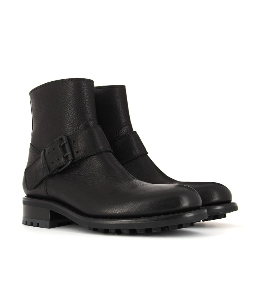 Jean Baptiste Rautureau Hyrod Boot En Cuir Grainé Noir