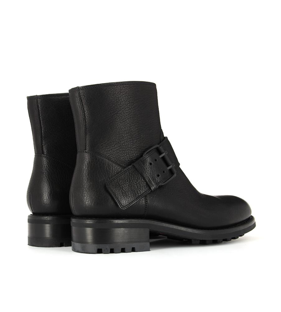 Jean Baptiste Rautureau Hyrod Boot En Cuir Grainé Noir