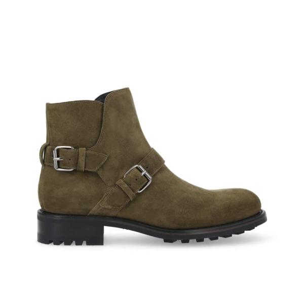 jean baptiste rautureau Hyrod Boot en cuir velours marron