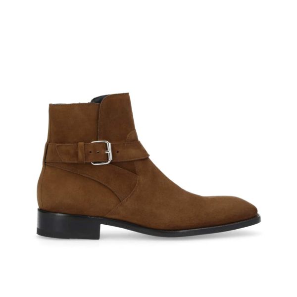 jean baptiste rautureau Hyrod Boot zippée à boucle Hyrod Cuir velours