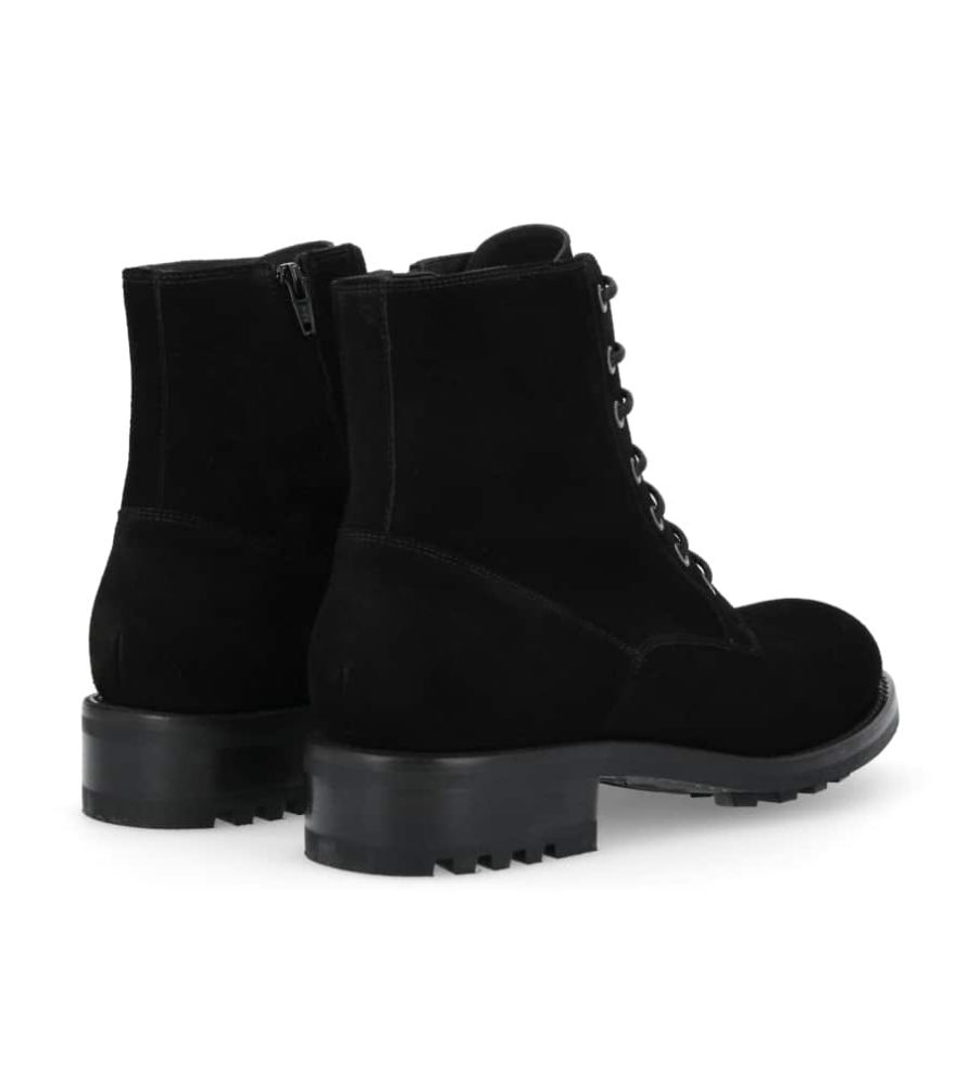 Jean Baptiste Rautureau Hyrod Boot Zippée à Double Boucle En Cuir Velours Noir