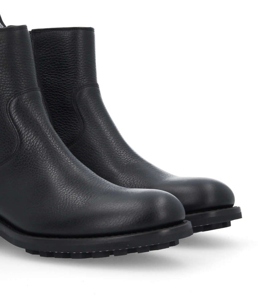 Jean Baptiste Rautureau Hyrod Boots Biker Zippées En Cuir Grainé Noir