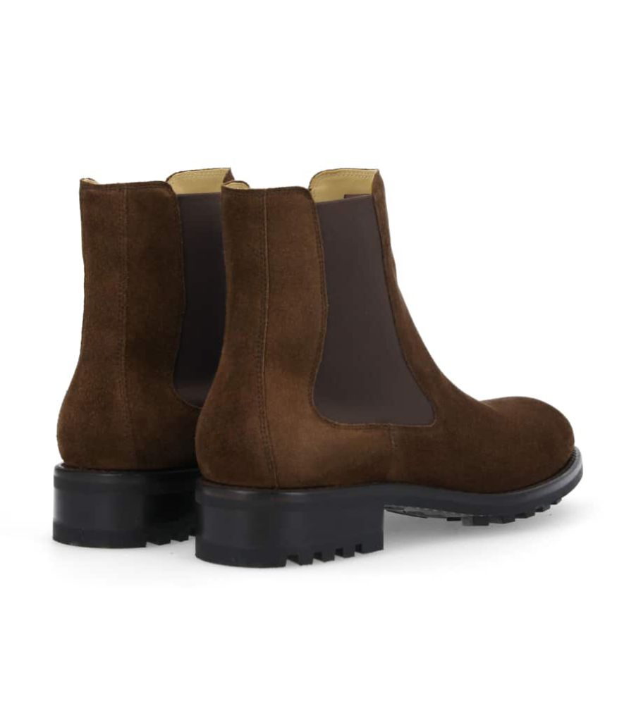 Jean Baptiste Rautureau Hyrod Chesea Boots Cuir Velours Marron