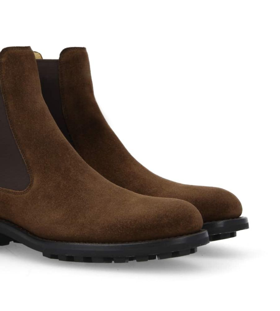 Jean Baptiste Rautureau Hyrod Chesea Boots Cuir Velours Marron