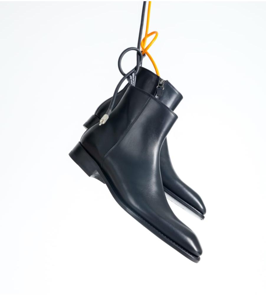 Jean Baptiste Rautureau Romain Boot Zippée En Cuir Noir