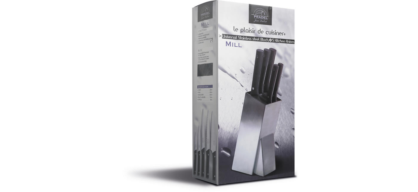 Jean Dubost Bloc 5 Couteaux Cuisine Mill Jean Dubost