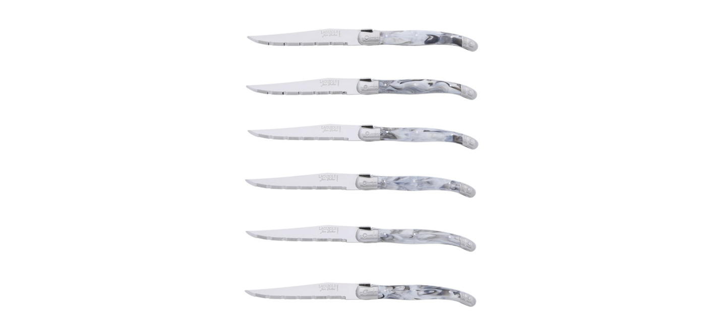 Jean Dubost Bloc 6 Couteaux Marble Laguiole Jean Dubost