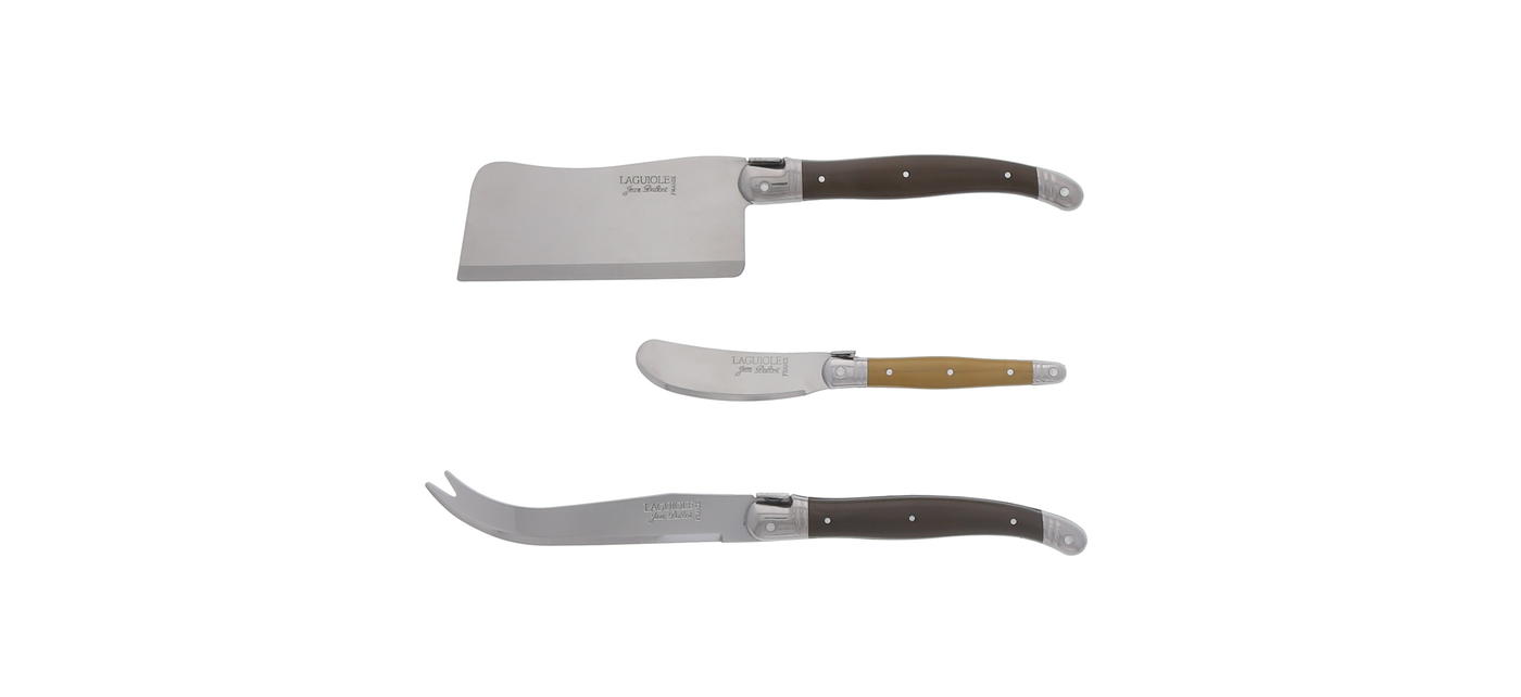 Jean Dubost Coffret 3 Couteaux Fromage Laguiole Natura éco-conçus