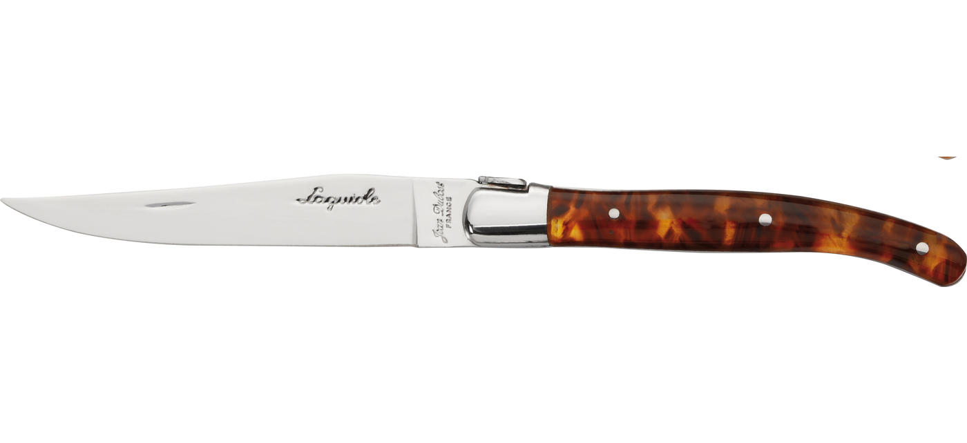 Jean Dubost Coffret 6 Couteaux Laguiole Acrylique Façon écaille