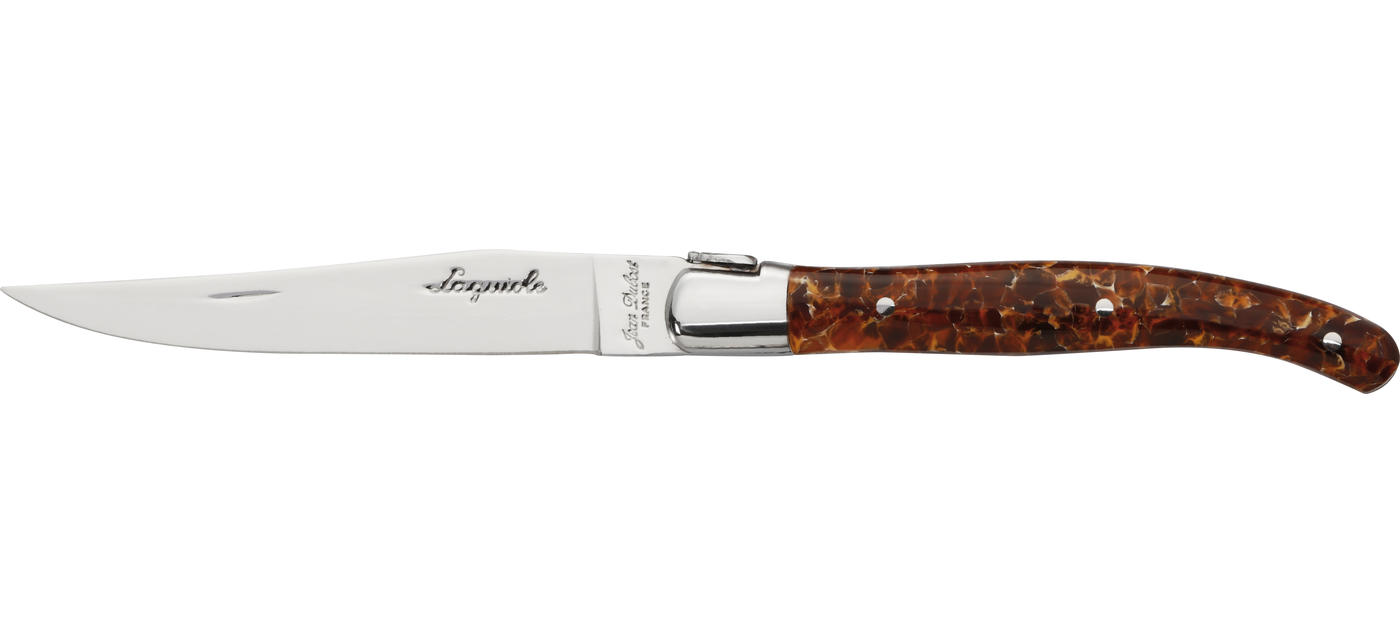Jean Dubost Coffret 6 Couteaux Laguiole Acrylique Façon écaille