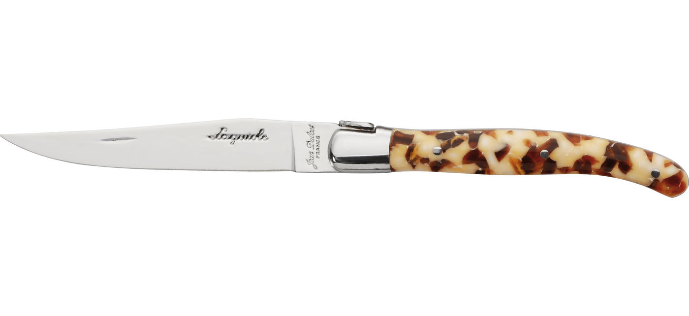Jean Dubost Coffret 6 Couteaux Laguiole Acrylique Façon écaille
