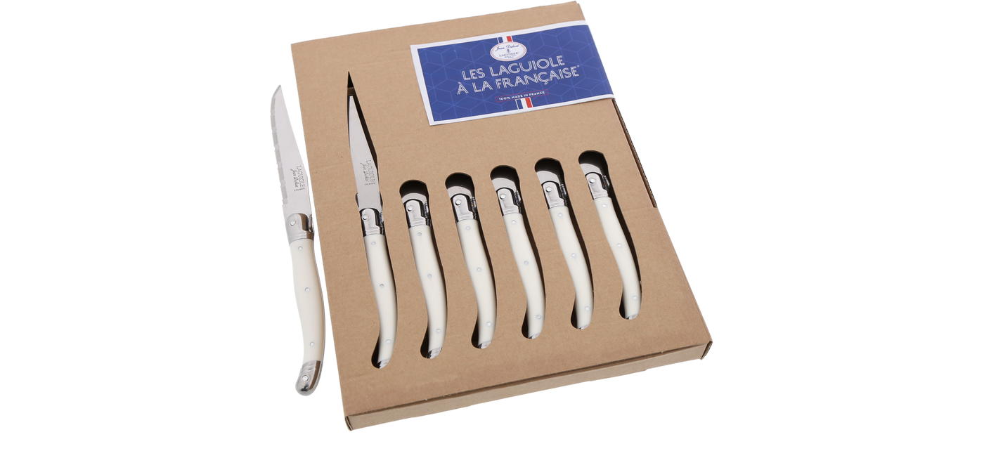 jean dubost Coffret 6 couteaux steak Jean Dubost Les Laguiole à la française®