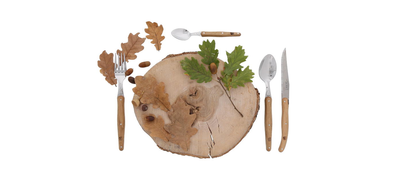 Jean Dubost Coffret 6 Couteaux Steak Laguiole Jean Dubost Chêne PEFC