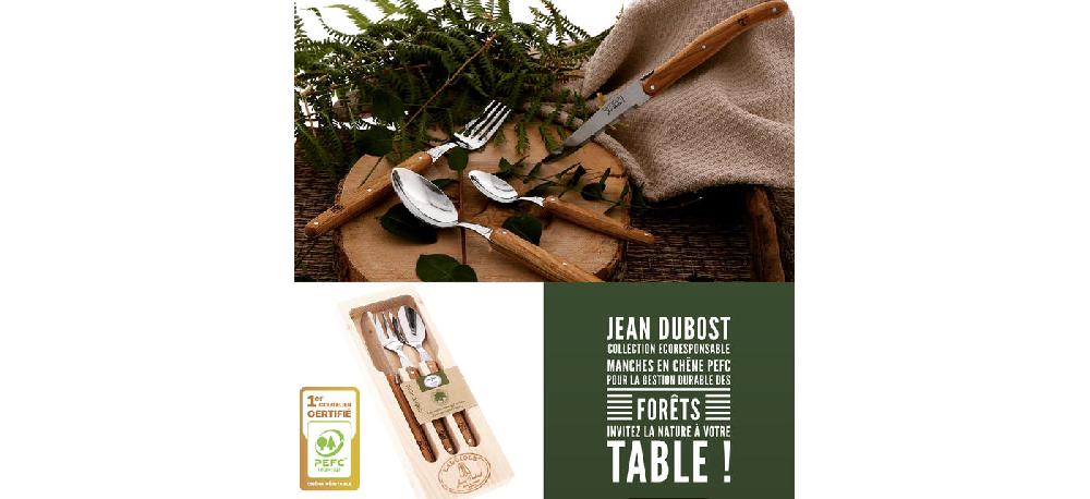 Jean Dubost Coffret 6 Couteaux Steak Laguiole Jean Dubost Chêne PEFC