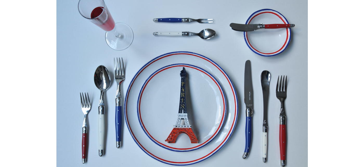 Jean Dubost Coffret 6 Couteaux Steak Laguiole Manches Coloris Pack Paris