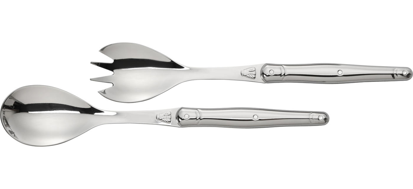 Jean Dubost Coffret Couverts à Salade Laguiole Tout Inox