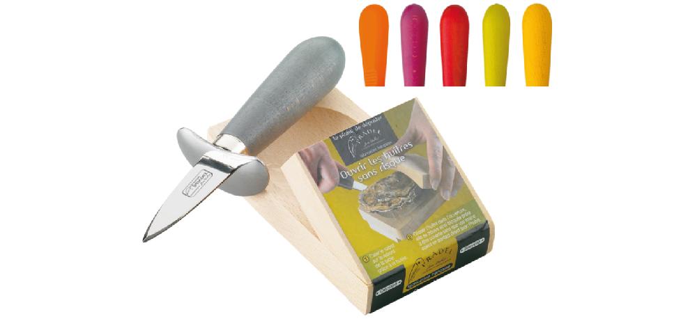 jean dubost Couteau à huîtres manche bois et sabot cale-huître Jean Dubost