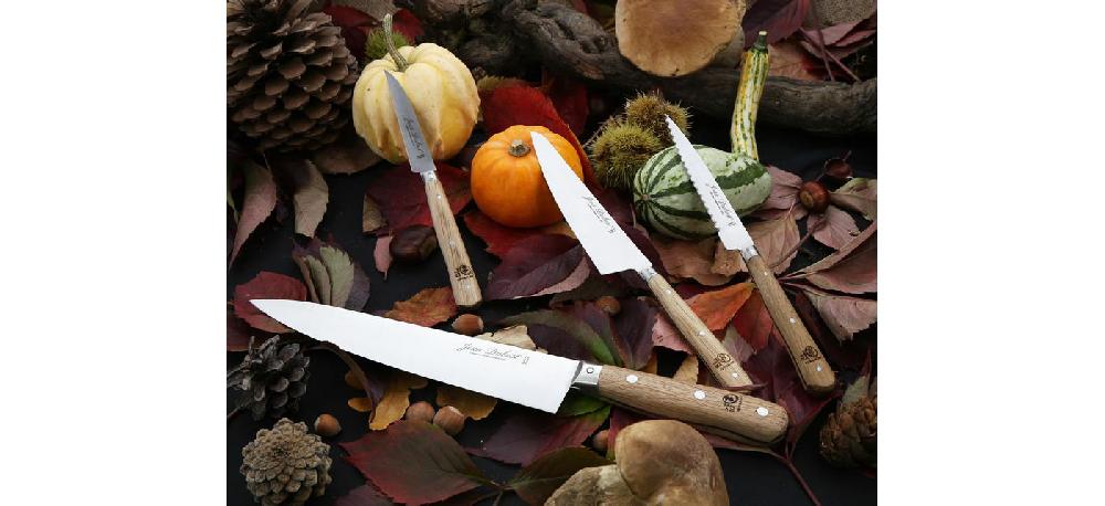 Jean Dubost Couteau éminceur Jean Dubost Gamme 1920 Manche Ecoresponsable Chene Certifie PEFC