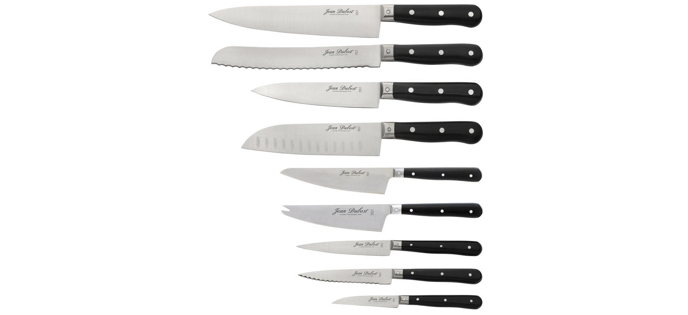 jean dubost Couteaux cuisine Jean Dubost gamme 1920 manches POM noir