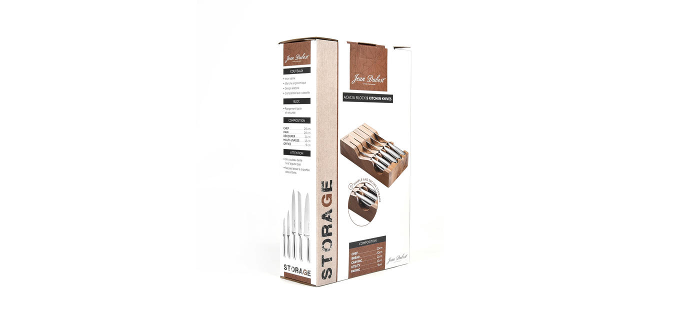 Jean Dubost Couteaux De Cuisine Jean Dubost Bloc Storage