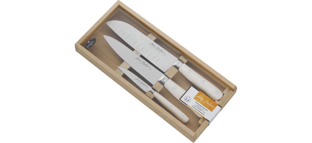 Jean Dubost Couteaux De Cuisine Manche POM Blanc Jean Dubost