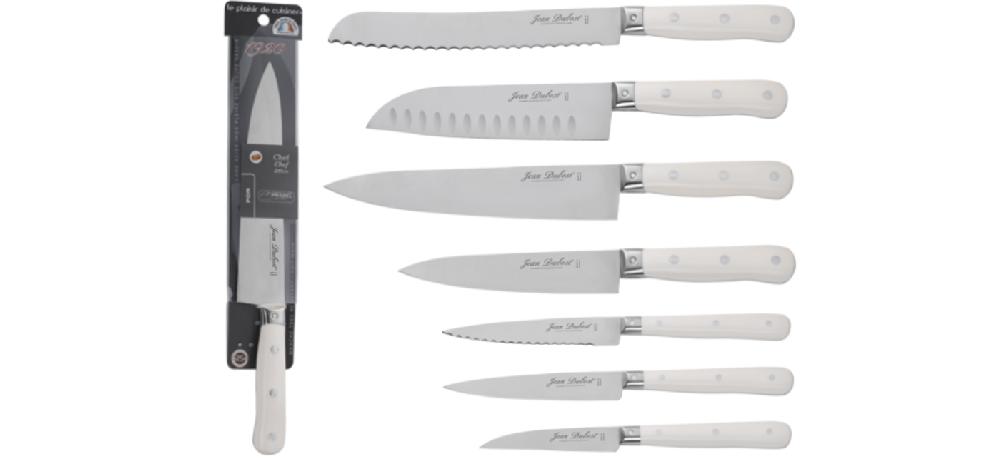 jean dubost Couteaux de cuisine manche POM blanc Jean Dubost jean dubost Couteaux de cuisine manche POM blanc Jean Dubost