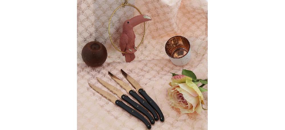 Jean Dubost Couteaux Steak « New Age » Lame Cuivrée Laguiole Jean Dubost