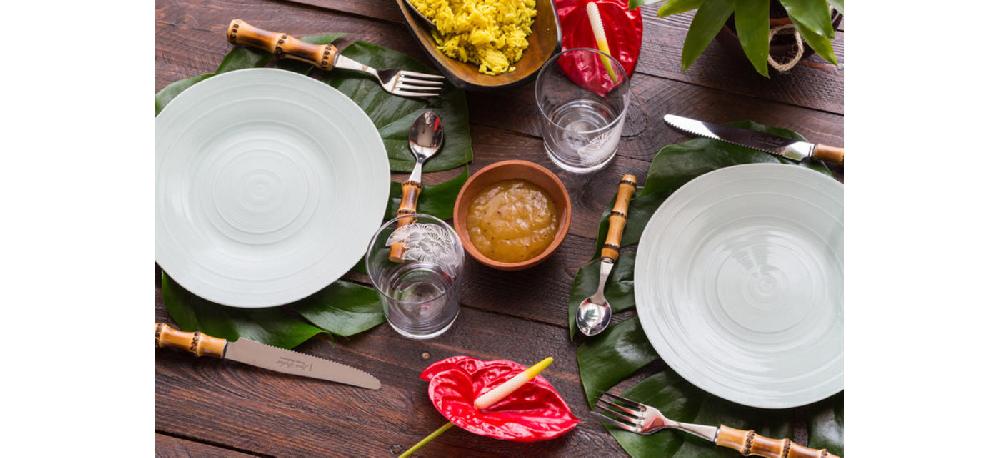 Jean Dubost Couverts De Table Jean Dubost Bambou Naturel Fabrication Francaise