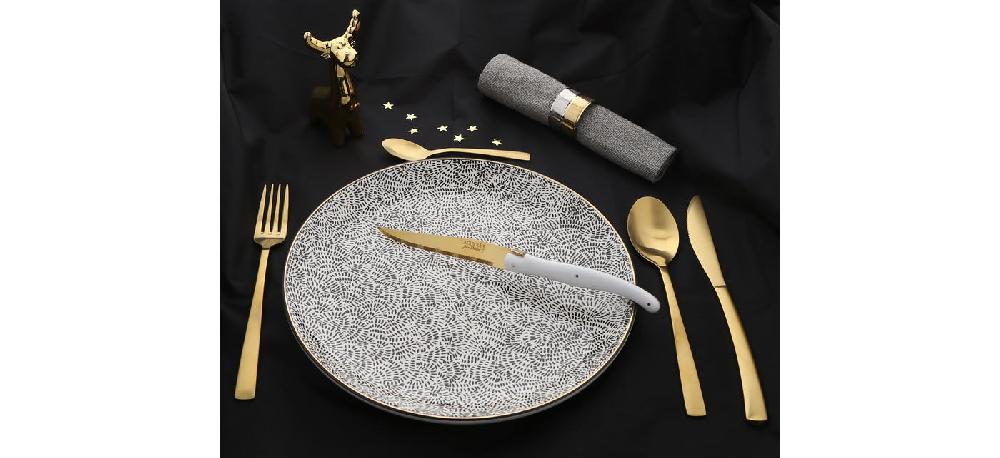 Jean Dubost Couverts De Table Jean Dubost Jet Tout Inox Doré