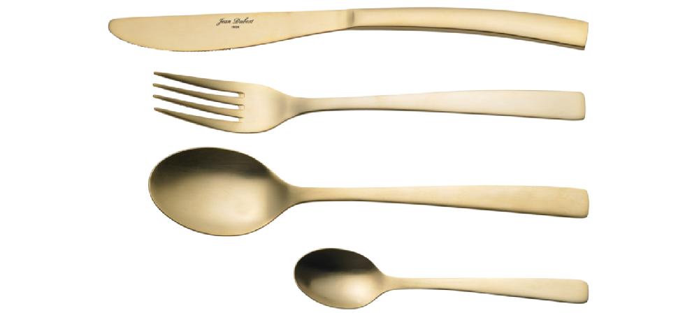 jean dubost Couverts de table Jean Dubost Jet tout inox doré