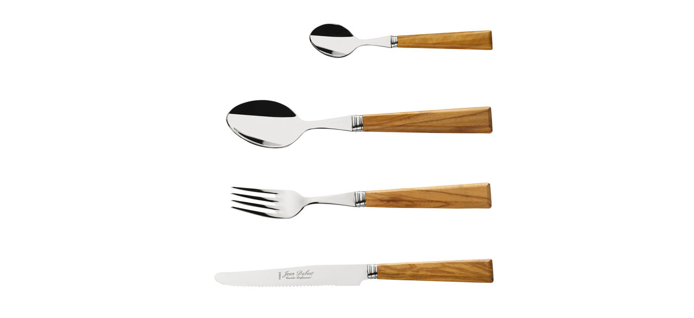 jean dubost Couverts de table Jean Dubost Monaco en olivier fabrication francaise