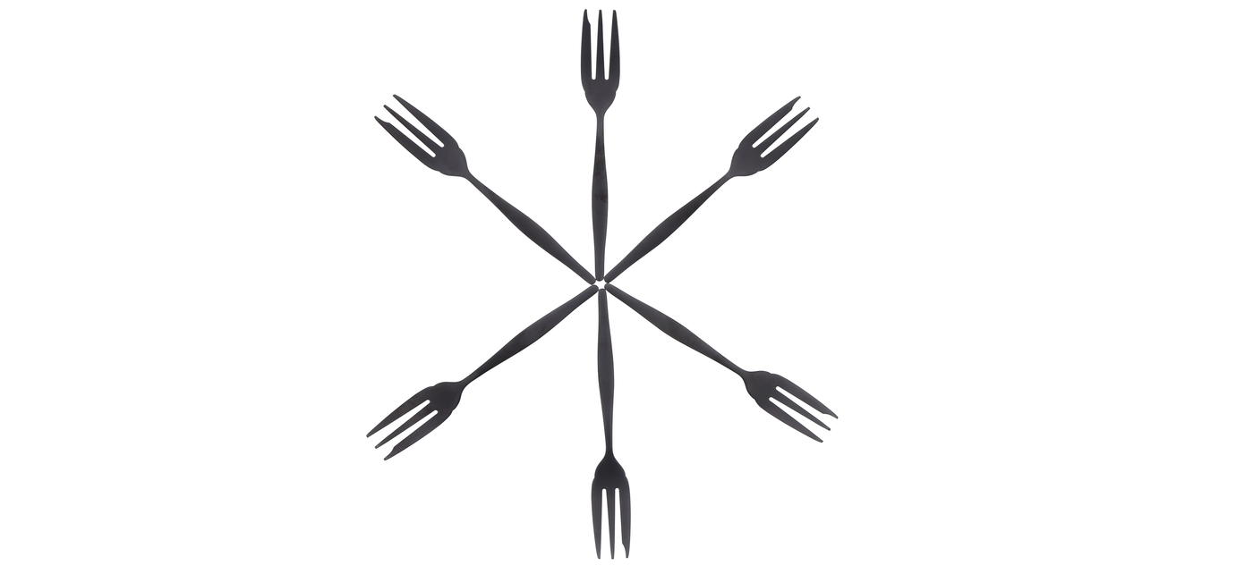 Jean Dubost Couverts Jean Dubost Modèle Violon Black Vintage