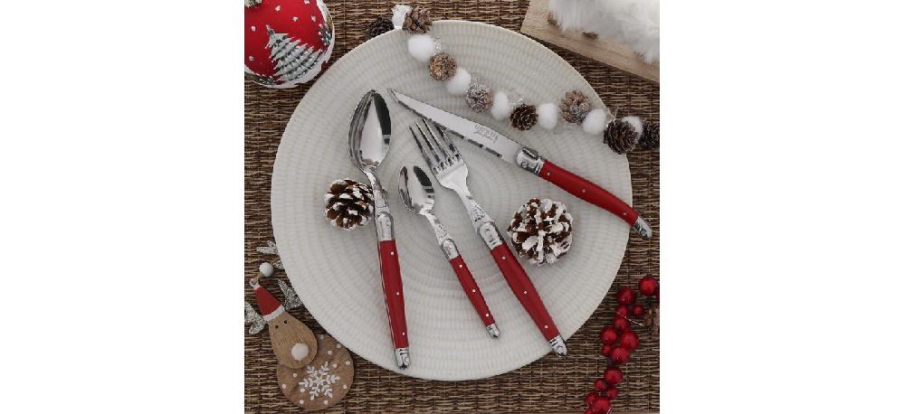 Jean Dubost Couverts Laguiole Manche Irisé Rouge