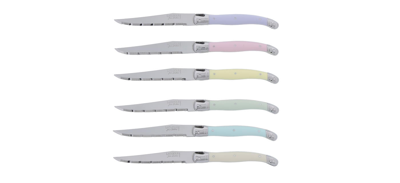 Jean Dubost Ménagère Laguiole Jean Dubost Coloris Pastel