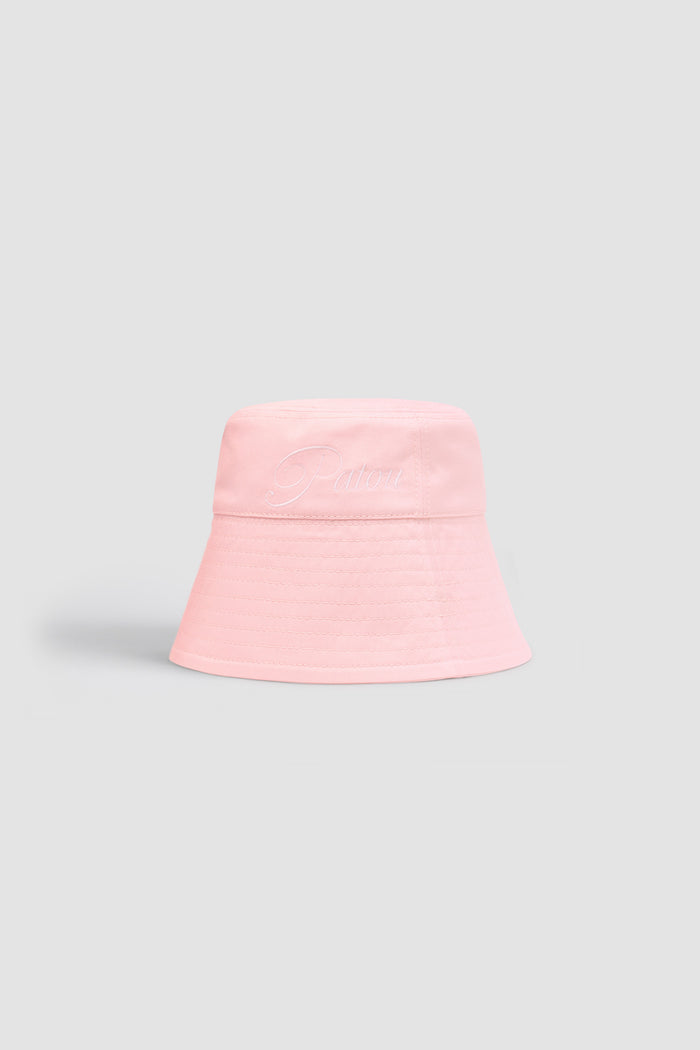 jean patou Bob à logo Patou brodé en coton Primrose Pink