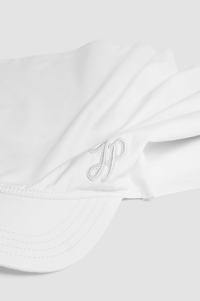 Jean Patou Casquette Foulard En Popeline De Coton Bio White