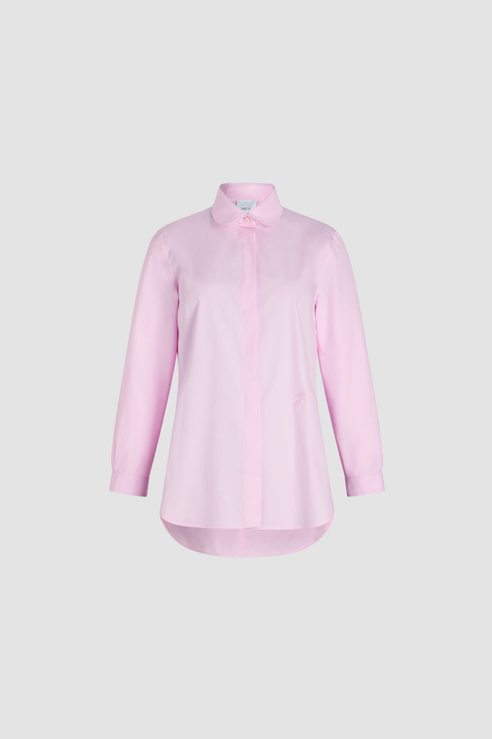 jean patou Chemise ajustée en popeline de coton bio Primrose Pink
