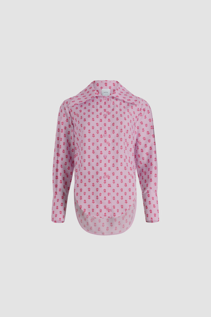 jean patou Chemise violon en viscose mélangée éco-responsable imprimée Small Provence Pink