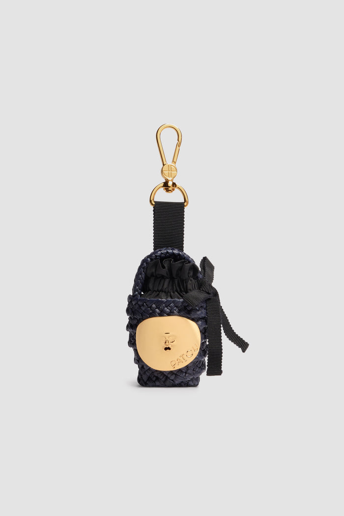 jean patou Charm en raphia Navy Black