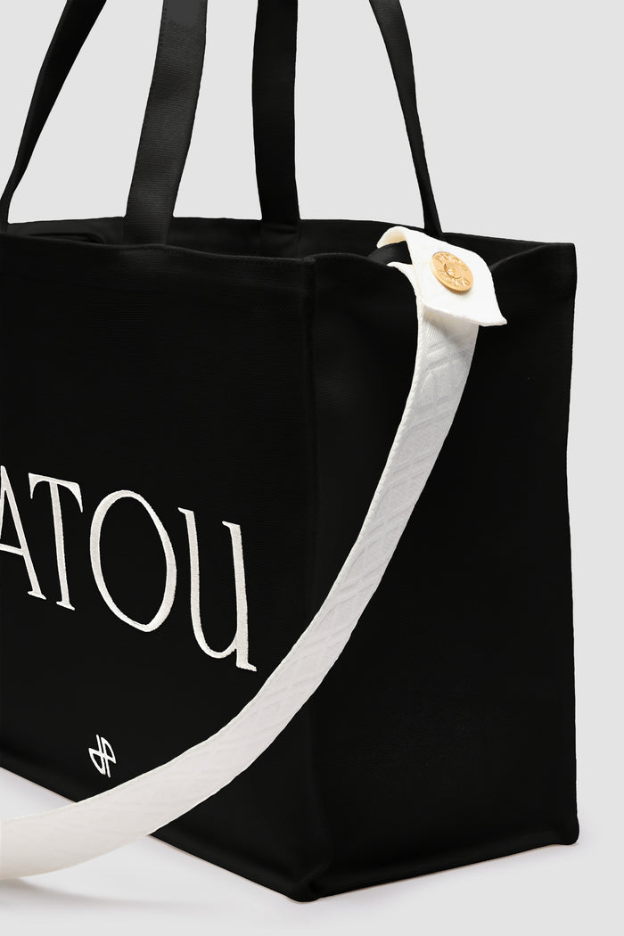 Jean Patou Grand Cabas Patou En Coton Black