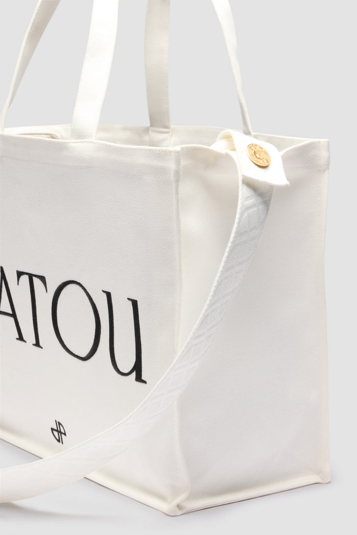 Jean Patou Grand Cabas Patou En Coton White