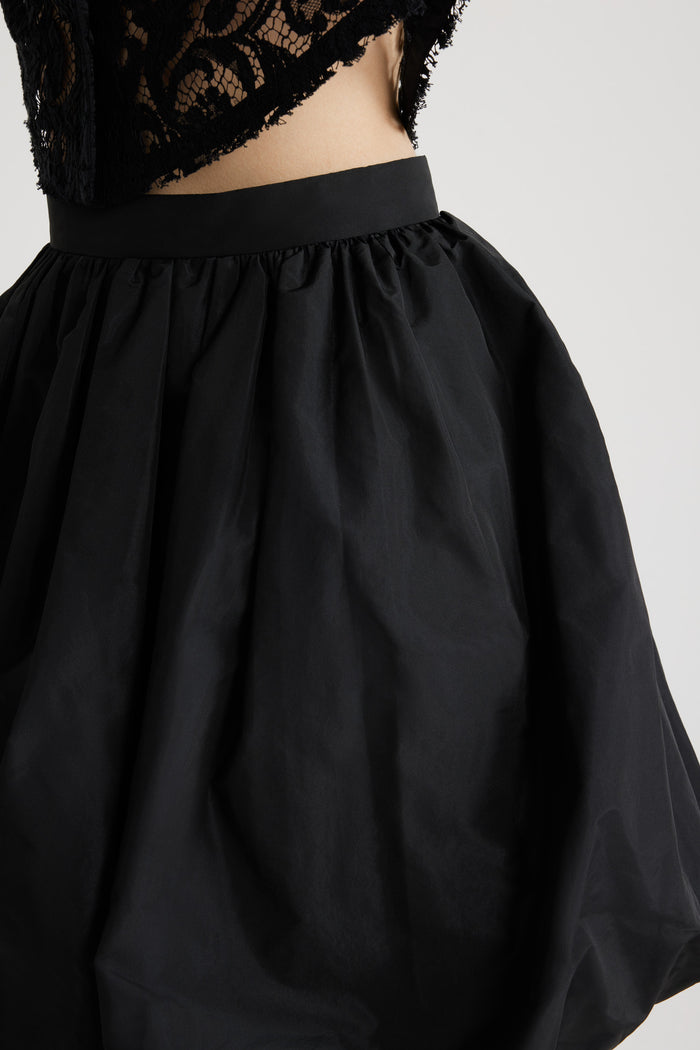 Jean Patou Jupe Boule En Faille Recyclée Black