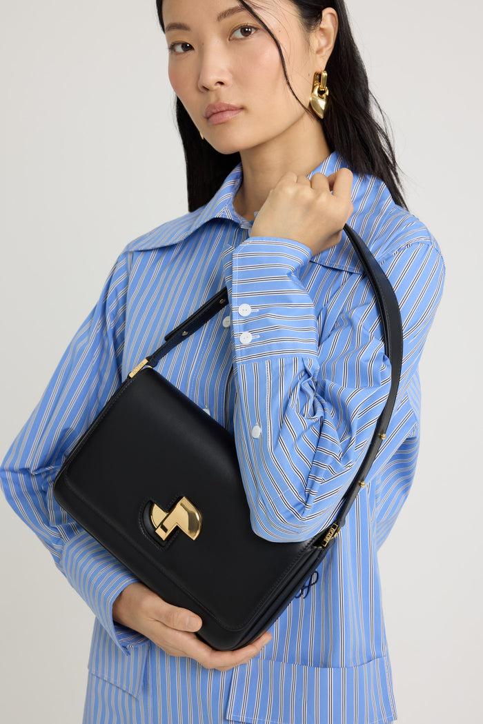 Jean Patou Le Classic Lock En Cuir Black