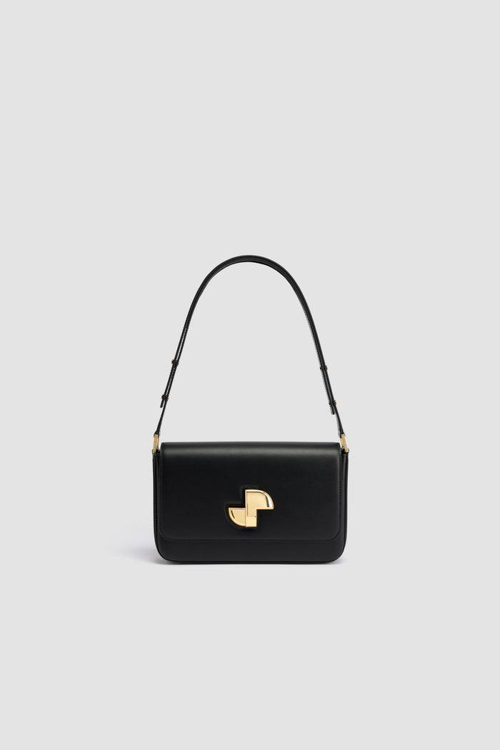 jean patou Le Classic Lock en cuir Black